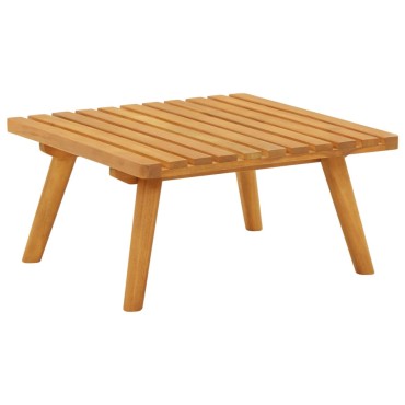 vidaXL Υποπόδιο Κήπου 60x60x29cm από Μασίφ Ξύλο Ακακίας με Μαξιλάρι 1 τεμ. Γωνιακός