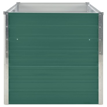 vidaXL Ζαρντινιέρα Ψηλή Πράσινη 160x80x77 εκ. Γαλβανισμένος Χάλυβας