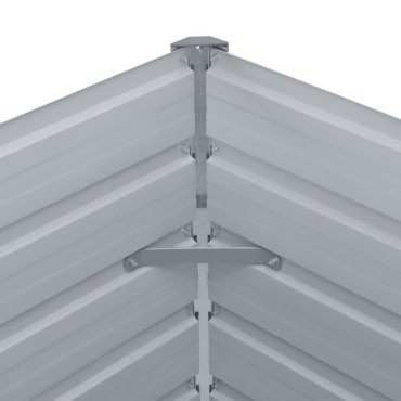 vidaXL Ζαρντινιέρα Ψηλή Πράσινη 160x80x77 εκ. Γαλβανισμένος Χάλυβας