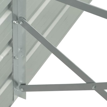 vidaXL Ζαρντινιέρα Υπερυψωμένη Ανθρακί 320x40x45 εκ. Γαλβαν. Χάλυβας
