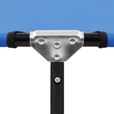 vidaXL Ξαπλώστρα Πτυσσόμενη Μπλε Ατσάλινη 190x58x28cm 1 τεμ.