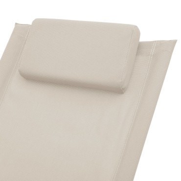 vidaXL Ξαπλώστρα Παιδική Κρεμ Ατσάλινη 60,5x121x59,5cm 1 τεμ.