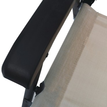 vidaXL Καρέκλες Κήπου Πτυσσόμενες 2 τεμ. Taupe από Textilene 62x59x93cm