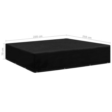 vidaXL Κάλυμμα Επίπλων Κήπου με 8 Κρίκους 250x250x70cm 1 τεμ.