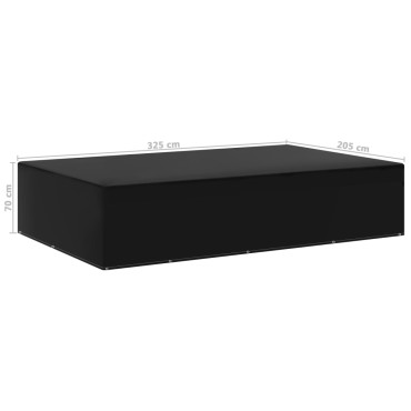 vidaXL Κάλυμμα Επίπλων Κήπου με 12 Κρίκους 325x205x 70cm 1 τεμ.