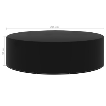 vidaXL Κάλυμμα Επίπλων Κήπου με 10 Κρίκους 205x90cm 1 τεμ.