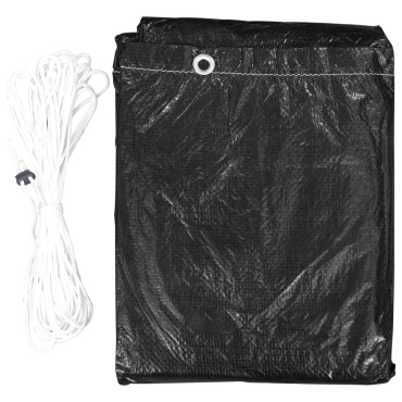 vidaXL Κάλυμμα Επίπλων Κήπου με 12 Κρίκους 205x325x90cm 1 τεμ.