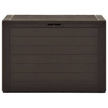 vidaXL Μπαούλο Αποθήκευσης Κήπου Καφέ 78x44x55cm 1 τεμ.