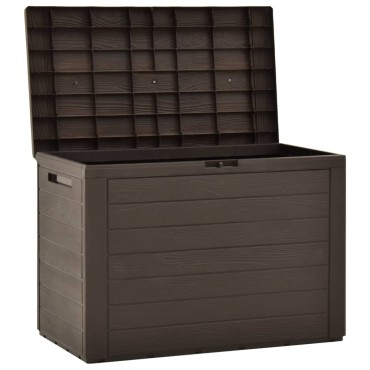 vidaXL Μπαούλο Αποθήκευσης Κήπου Καφέ 78x44x55cm 1 τεμ.