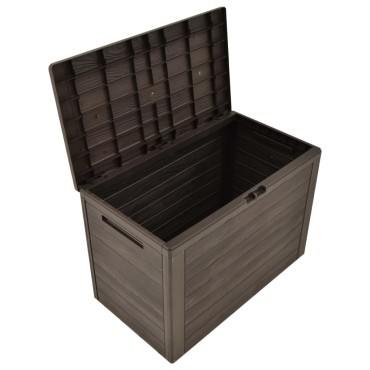 vidaXL Μπαούλο Αποθήκευσης Κήπου Καφέ 78x44x55cm 1 τεμ.