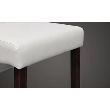 vidaXL Καρέκλες Τραπεζαρίας 2 τεμ. Λευκές από Συνθετικό Δέρμα 43x52x95cm