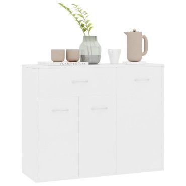 vidaXL Μπουφές Λευκός 88x30x70cm από Επεξ. Ξύλο 1 τεμ.