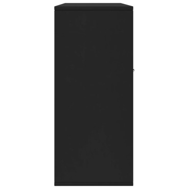 vidaXL Μπουφές Μαύρος 88x30x70cm από Επεξ. Ξύλο 1 τεμ.