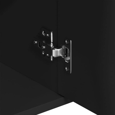 vidaXL Μπουφές Μαύρος 88x30x70cm από Επεξ. Ξύλο 1 τεμ.