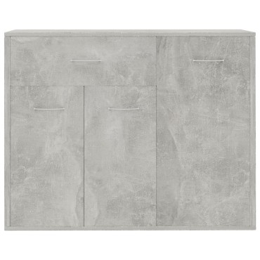 vidaXL Μπουφές Γκρι του Σκυροδέματος 88x30x70cm από Επεξ. Ξύλο 1 τεμ.