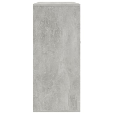 vidaXL Μπουφές Γκρι του Σκυροδέματος 88x30x70cm από Επεξ. Ξύλο 1 τεμ.