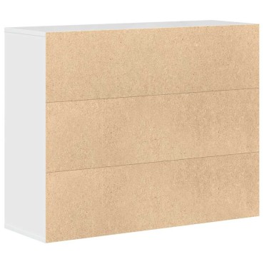 vidaXL Μπουφές Γυαλιστερό Λευκό 88x30x70cm από Επεξ. Ξύλο 1 τεμ.