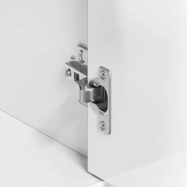 vidaXL Μπουφές Γυαλιστερό Λευκό 88x30x70cm από Επεξ. Ξύλο 1 τεμ.