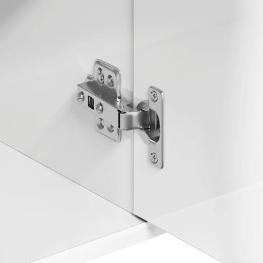 vidaXL Μπουφές Γυαλιστερό Λευκό 88x30x70cm από Επεξ. Ξύλο 1 τεμ.