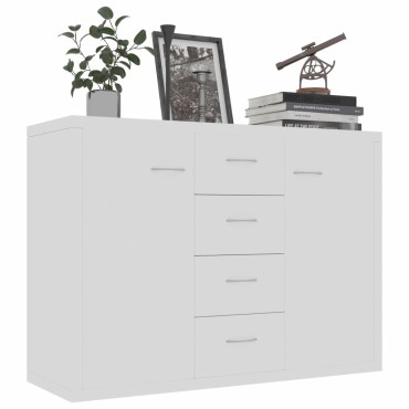 vidaXL Μπουφές Λευκός 88x30x65cm από Επεξ. Ξύλο 1 τεμ.
