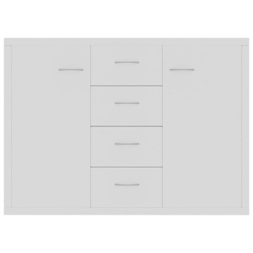 vidaXL Μπουφές Λευκός 88x30x65cm από Επεξ. Ξύλο 1 τεμ.