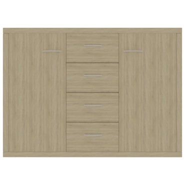 vidaXL Μπουφές Sonoma Δρυς 88x30x65cm από Επεξ. Ξύλο 1 τεμ.