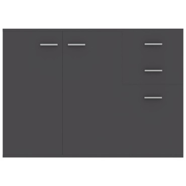 vidaXL Μπουφές Γκρι 105x30x75cm από Επεξ. Ξύλο 1 τεμ.