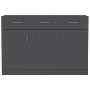 vidaXL Μπουφές Γκρι 110x30x75cm από Επεξ. Ξύλο 1 τεμ.