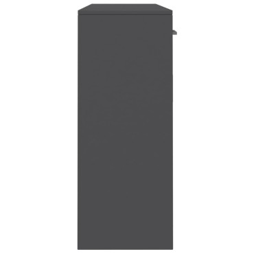vidaXL Μπουφές Γκρι 110x30x75cm από Επεξ. Ξύλο 1 τεμ.