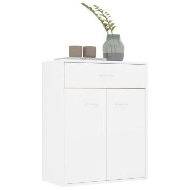 vidaXL Ντουλάπι Λευκό 60x30x75cm από Επεξεργασμένο Ξύλο 1 τεμ.