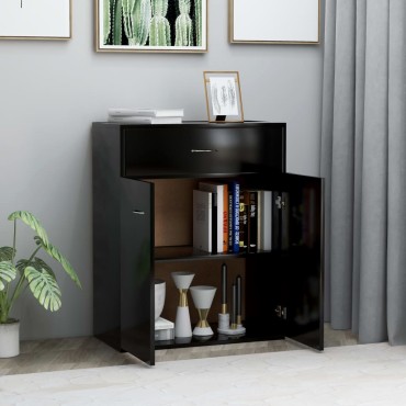 vidaXL Συρταριέρα Γκρι 60x30x75cm από Επεξεργασμένο Ξύλο 1 τεμ.