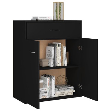 vidaXL Συρταριέρα Γκρι 60x30x75cm από Επεξεργασμένο Ξύλο 1 τεμ.