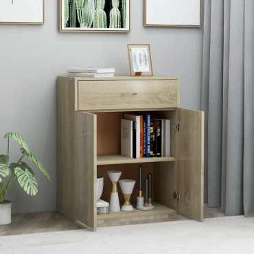 vidaXL Ντουλάπι Sonoma Δρυς 60x30x75cm από Επεξ. Ξύλο 1 τεμ.
