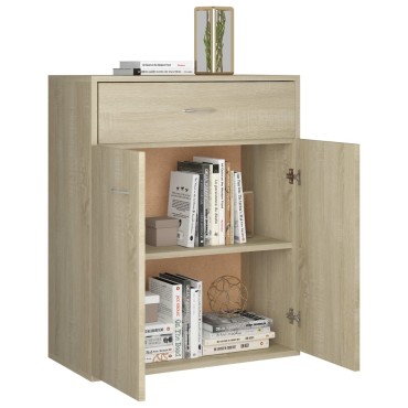 vidaXL Ντουλάπι Sonoma Δρυς 60x30x75cm από Επεξ. Ξύλο 1 τεμ.