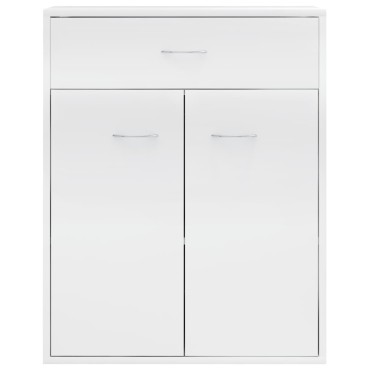 vidaXL Ντουλάπι Γυαλιστερό Λευκό 60x30x75cm από Επεξ. Ξύλο 1 τεμ.