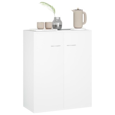 vidaXL Ντουλάπι Λευκό 60x30x75cm από Επεξεργασμένο Ξύλο 1 τεμ.