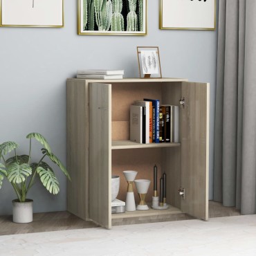 vidaXL Ντουλάπι Sonoma Δρυς 60x30x75cm από Επεξ. Ξύλο 1 τεμ.