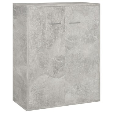 vidaXL Ντουλάπι Γκρι του Σκυροδέματος 60x30x75cm από Επεξ. Ξύλο 1 τεμ.