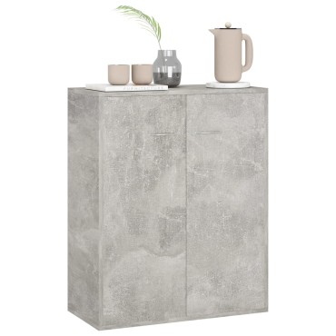 vidaXL Ντουλάπι Γκρι του Σκυροδέματος 60x30x75cm από Επεξ. Ξύλο 1 τεμ.