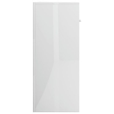 vidaXL Ντουλάπι Γυαλιστερό Λευκό 60x30x75cm από Επεξ. Ξύλο 1 τεμ.