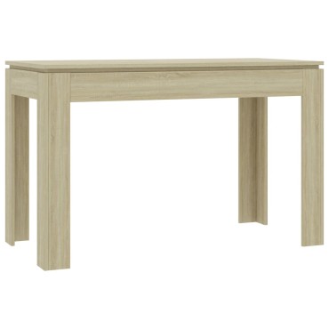 vidaXL Τραπεζαρία Sonoma Δρυς 120x60x76cm από Επεξ. Ξύλο 1 τεμ.