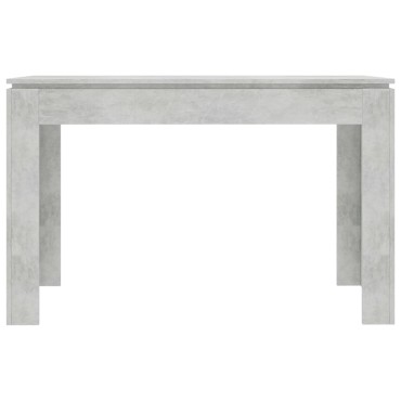 vidaXL Τραπεζαρία Γκρι του Σκυροδέματος 120x60x76cm από Επεξ. Ξύλο 1 τεμ.