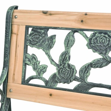 vidaXL Παγκάκι Κήπου Ξύλινο 122x51x73cm 1 τεμ.