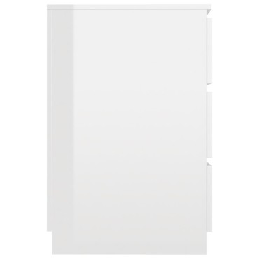vidaXL Γραφείο Γυαλιστερό Λευκό 140x50x77cm από Επεξ. Ξύλο 1 τεμ.