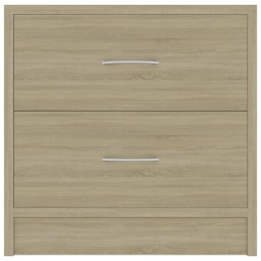 vidaXL Κομοδίνο Χρώμα Sonoma Δρυς 40x30x40cm από Επεξ. Ξύλο 1 τεμ.
