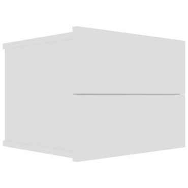 vidaXL Κομοδίνα 2 τεμ. Λευκά 40x30x30cm από Επεξ. Ξύλο