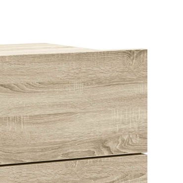 vidaXL Κομοδίνο Χρώμα Sonoma Δρυς 40x30x30cm από Μοριοσανίδα 1 τεμ.