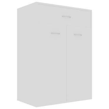 vidaXL Παπουτσοθήκη Λευκή 60x35x84cm από Επεξ. Ξύλο