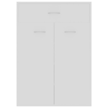 vidaXL Παπουτσοθήκη Λευκή 60x35x84cm από Επεξ. Ξύλο