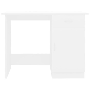 vidaXL Γραφείο Λευκό 100x50x76cm από Επεξ. Ξύλο 1 τεμ.